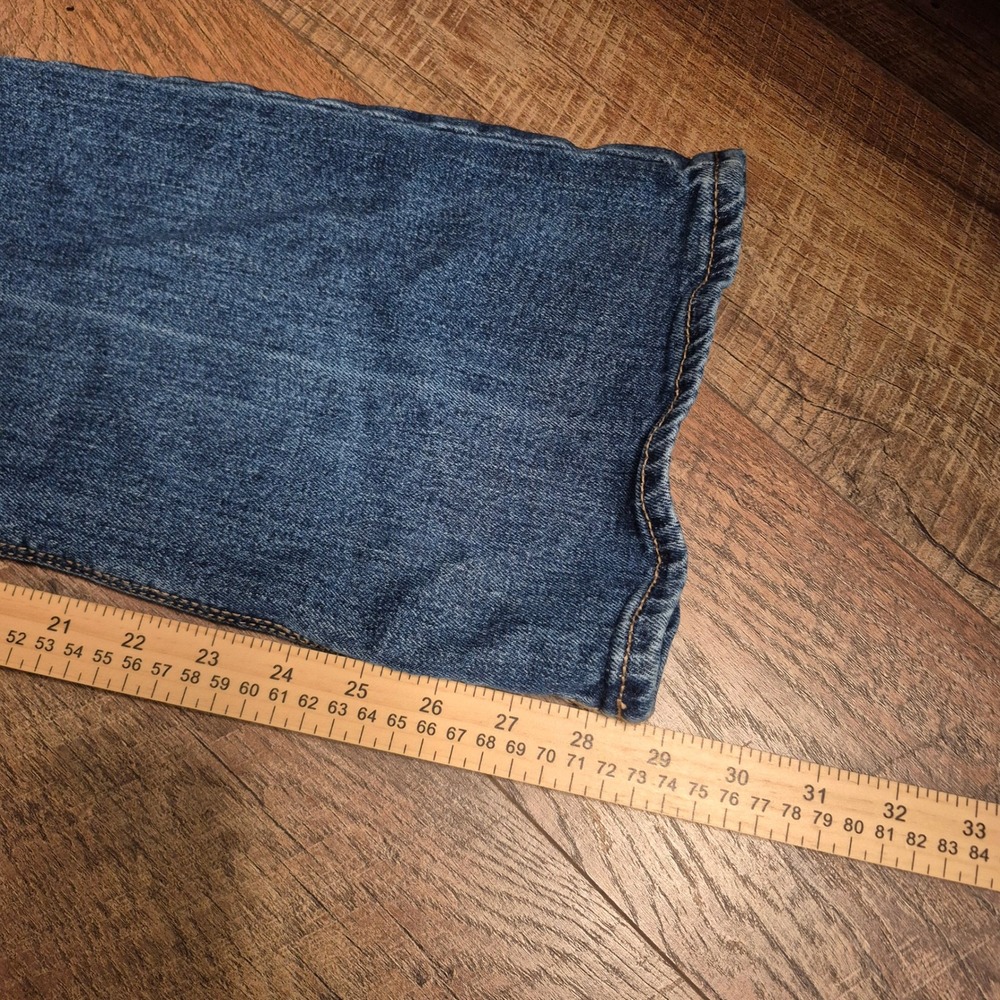 Old Navy Flare Jeans Womens 12 Extra High Rise Blue Denim Smooth Pockets - Picture 6 of 8